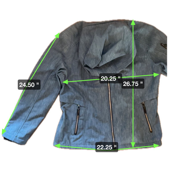 Free Country Softshell Hooded Jacket Womens XL Green 1.2.2.0:A-0007 - Picture 6 of 14